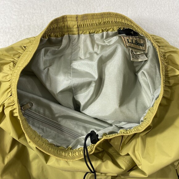 LL Bean Pants Mens Size XL Yellow Gold Lightweight Water Resistant Nylon Lined - Picture 12 of 16